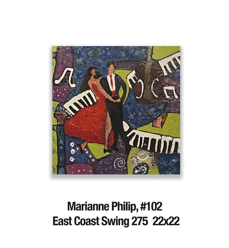 Marianne Philip, 102 	East Coast Swing 275  22x22