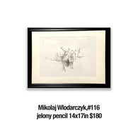 Mikolaj Wlodarczyk,116	jelony pencil 14x17in $180 (suplement photo)