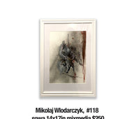 Mikolaj Wlodarczyk, 118	sowa 14x17in mixmedia $250