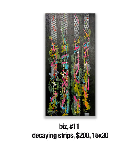 biz, 11 decaying strips, $200, 15x30