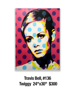 Travis Bell, 136	Twiggy  24"x30"  $300