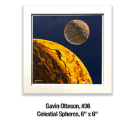 Gavin Otteson, 36	Celestial Spheres, 6" x 6" gouache on watercolor paper, $320