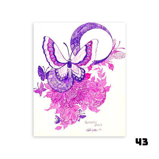 Cierra, 43, Butterfly Effect, 8x8"  $40	@nubianartiste