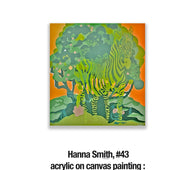 Hanna Smith, 43	acrylic on canvas painting : ‘Forgotten Wildlife’ 36 x 36 inch , $700