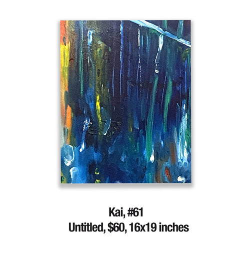 Kai, 61	Untitled, $60, 16x19 inches