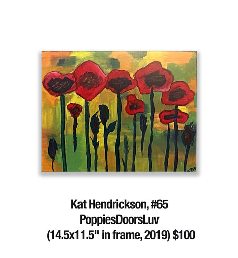 Kat Hendrickson, 65	PoppiesDoorsLuv (14.5x11.5