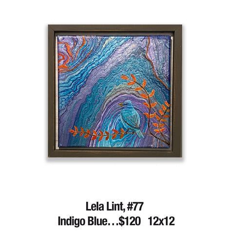 Lela Lint, 77	Indigo Blue…  12x12