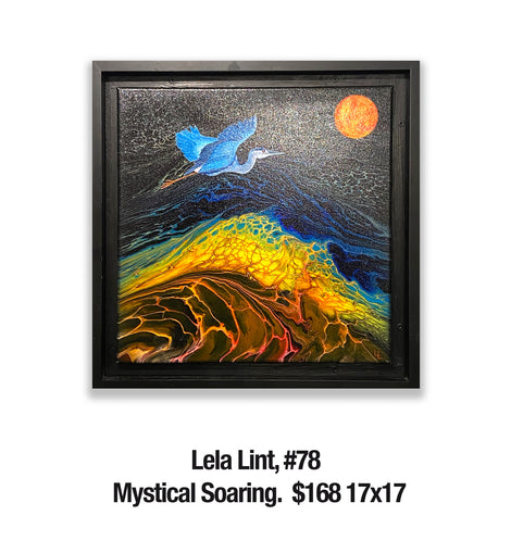 Lela Lint, 78	Mystical Soaring.   17x17