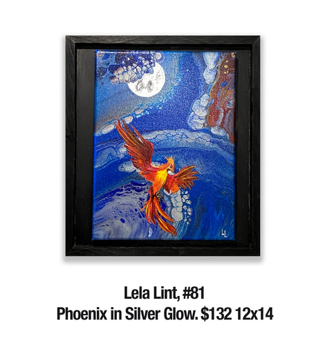 Lela Lint, 81	Phoenix in Silver Glow.